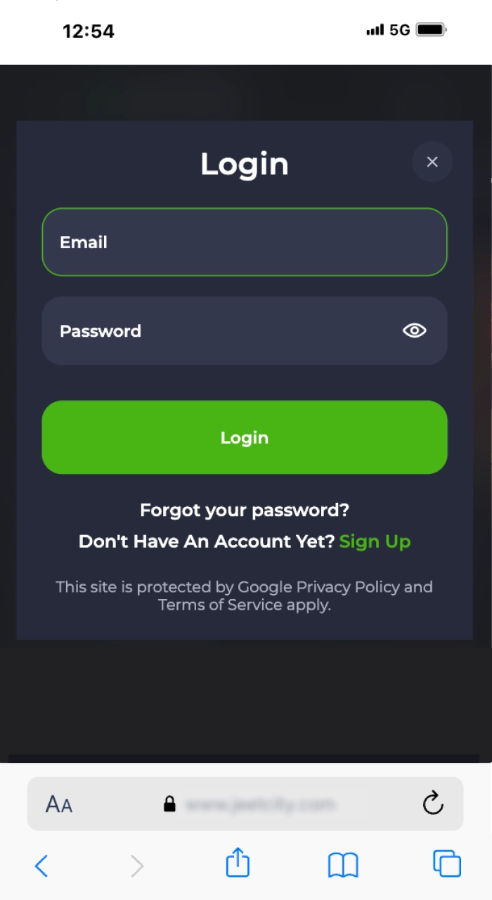 Log in to the JeetCity online casino website and then you can download the app.