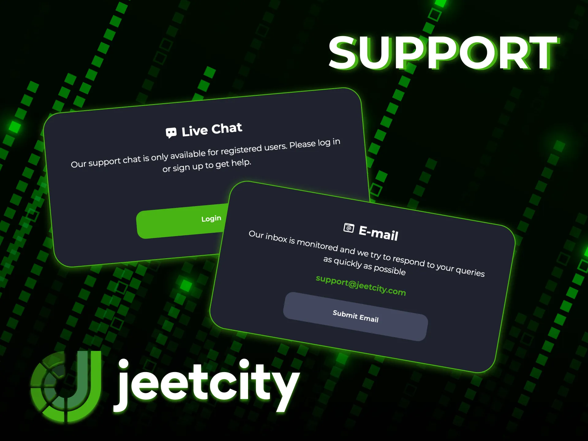 Reliable player support from JeetCity.