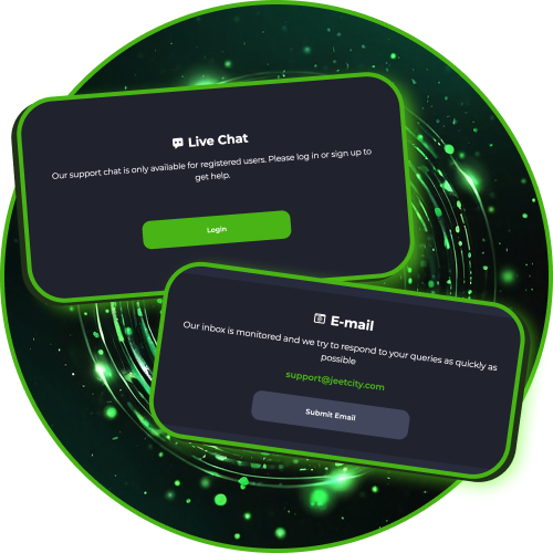 Get help anytime with JeetCity’s support team.