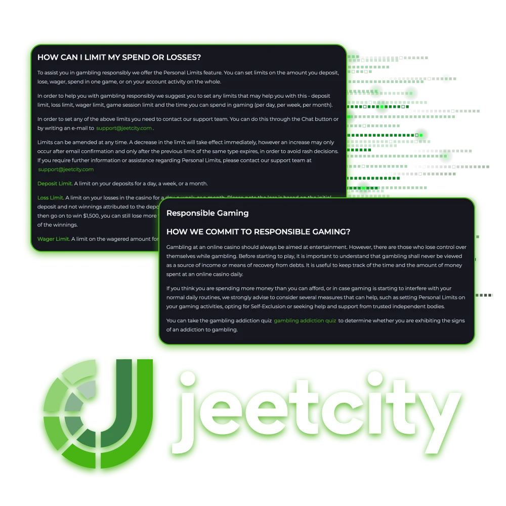 Considering playing at JeetCity online casino just for fun, it is not a source of income.